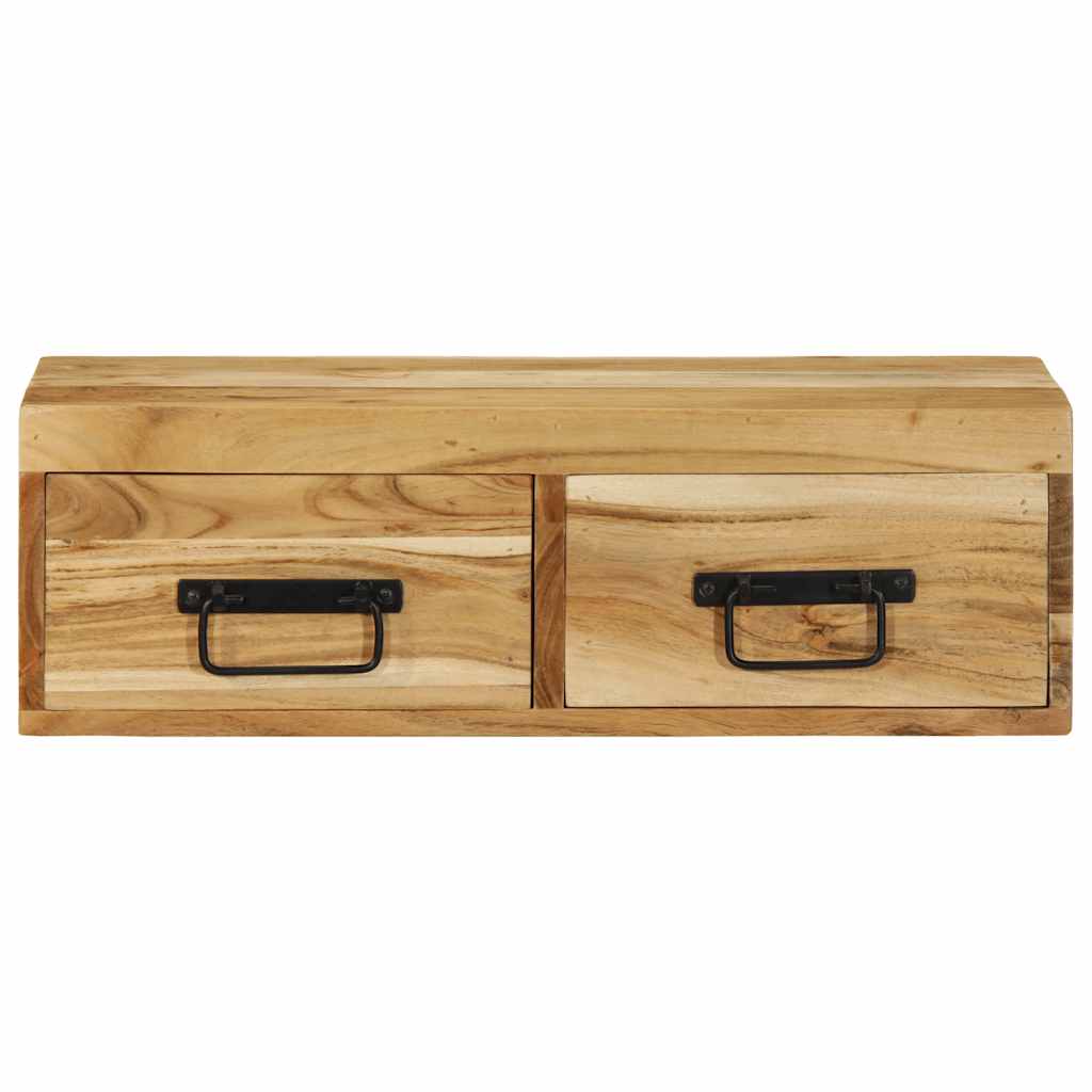 Dulap TV montat pe perete 60x30x19 cm, lemn masiv de acacia GartenMobel Dekor