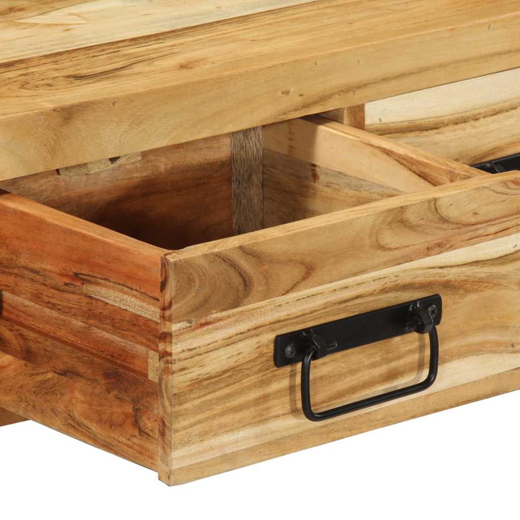 Dulap TV montat pe perete 60x30x19 cm, lemn masiv de acacia GartenMobel Dekor