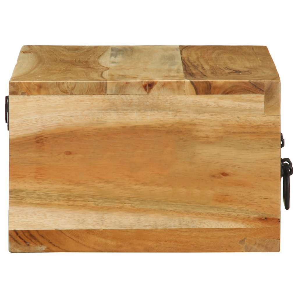 Dulap TV montat pe perete 60x30x19 cm, lemn masiv de acacia GartenMobel Dekor