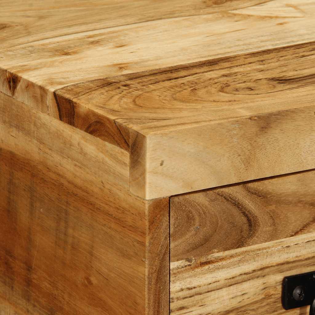 Dulap TV montat pe perete 60x30x19 cm, lemn masiv de acacia GartenMobel Dekor