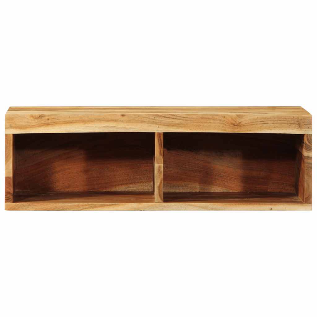 Dulap TV montat pe perete 60x30x19 cm, lemn masiv de acacia GartenMobel Dekor