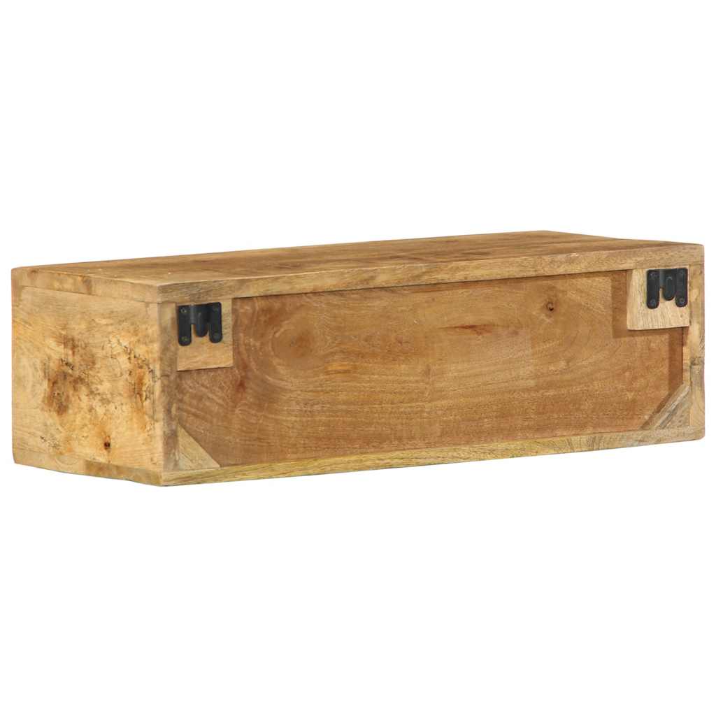 Dulap TV montat pe perete 60x30x19 cm, lemn masiv de mango brut GartenMobel Dekor