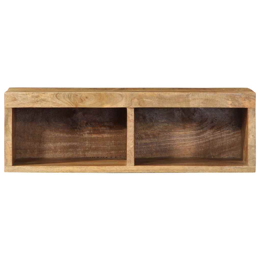 Dulap TV montat pe perete 60x30x19 cm, lemn masiv de mango brut GartenMobel Dekor