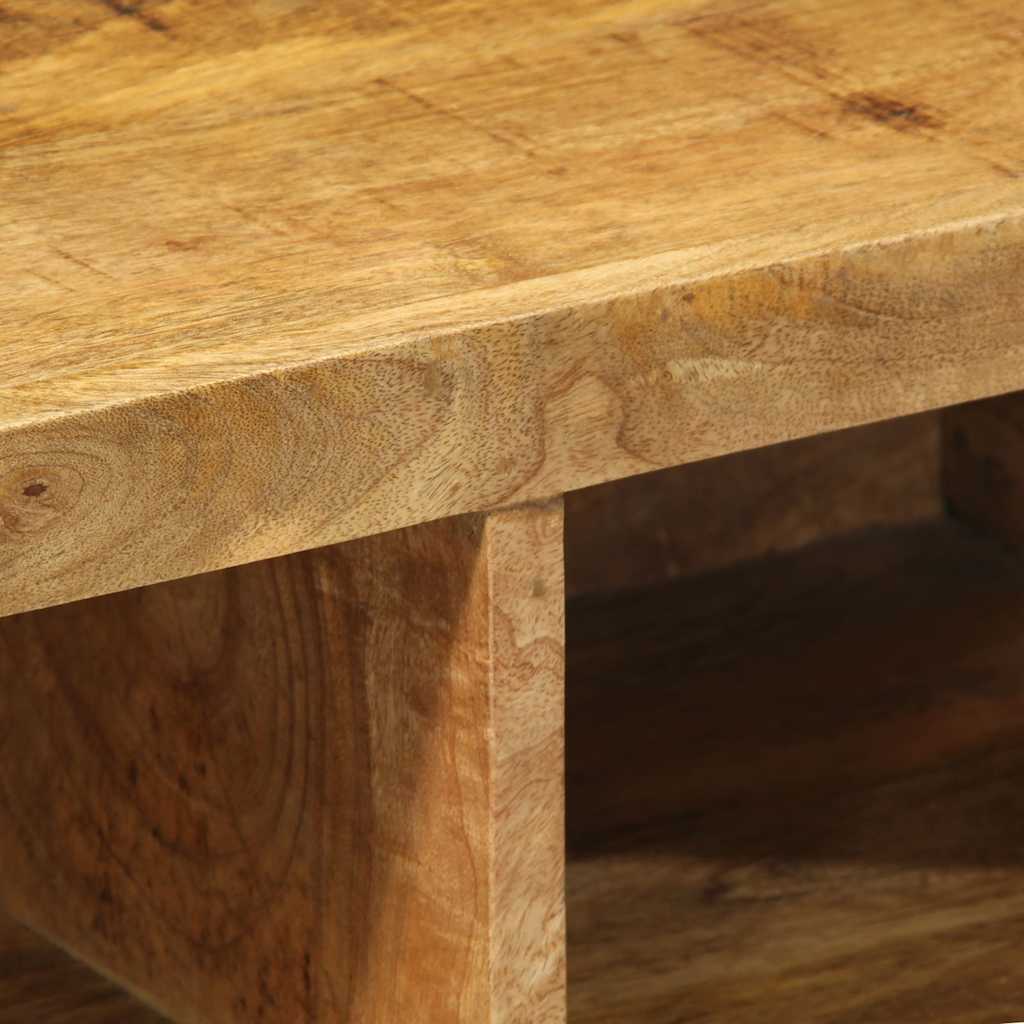 Dulap TV montat pe perete 60x30x19 cm, lemn masiv de mango brut GartenMobel Dekor