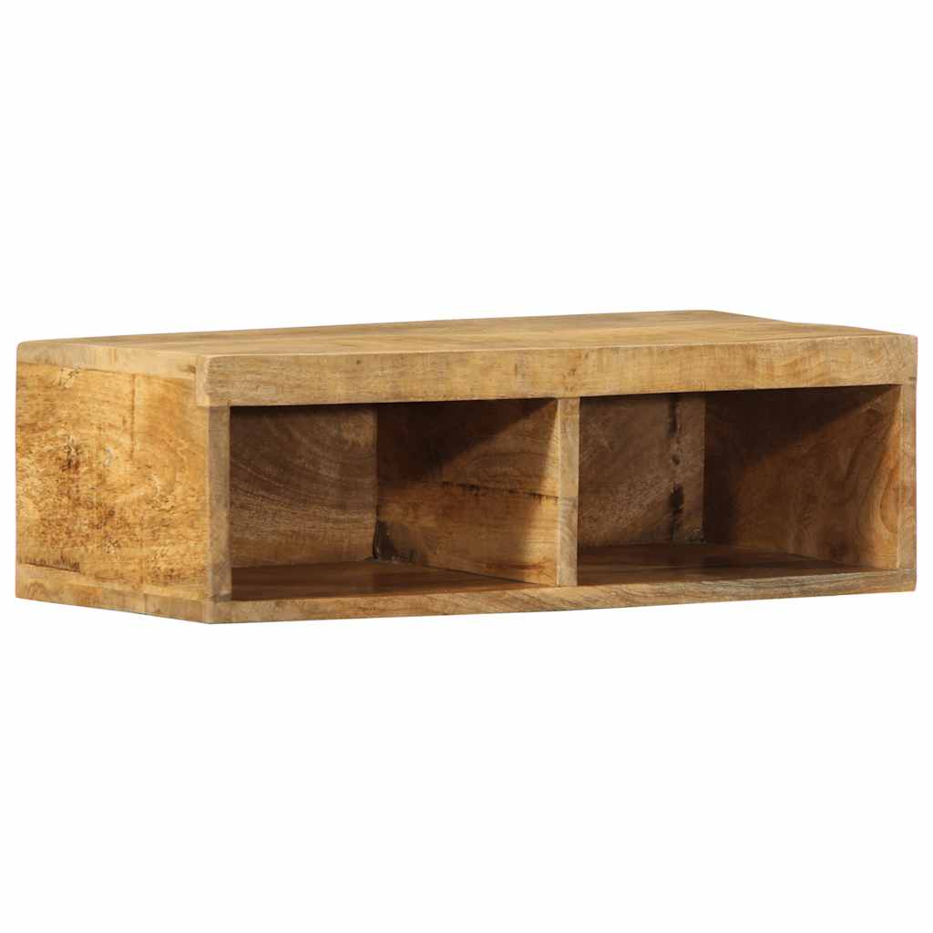 Dulap TV montat pe perete 60x30x19 cm, lemn masiv de mango brut GartenMobel Dekor