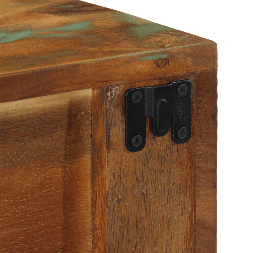 Dulap TV montat pe perete 60x30x19 cm, lemn masiv reciclat GartenMobel Dekor