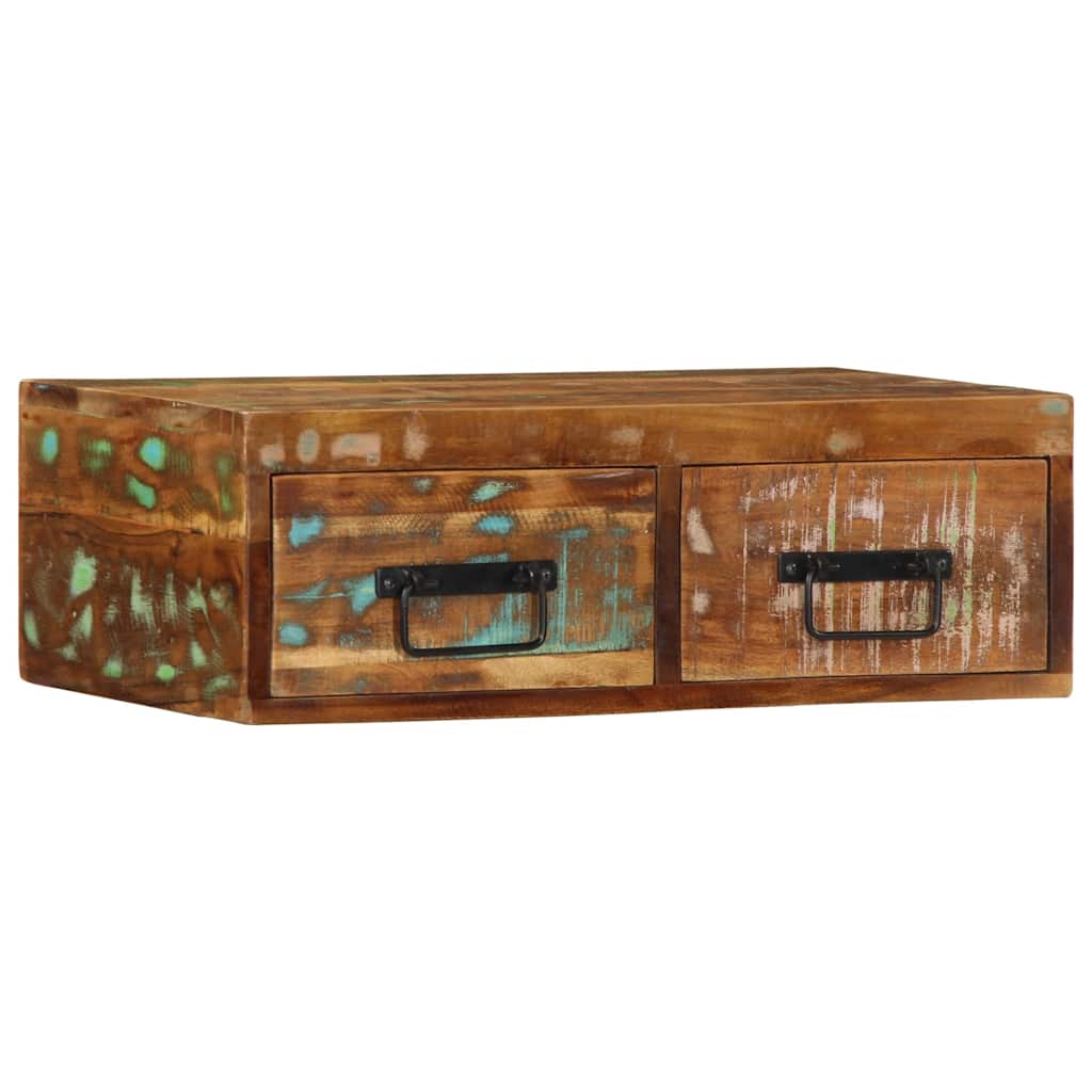 Dulap TV montat pe perete 60x30x19 cm, lemn masiv reciclat GartenMobel Dekor