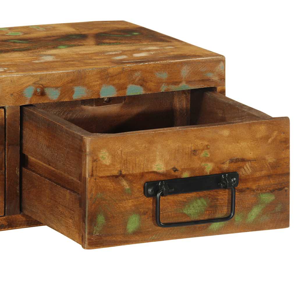 Dulap TV montat pe perete 60x30x19 cm, lemn masiv reciclat GartenMobel Dekor