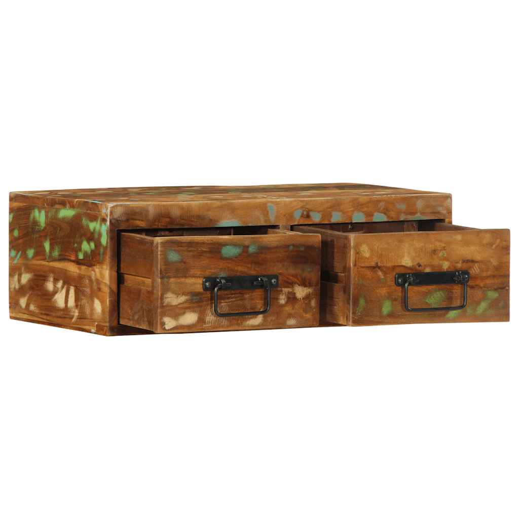 Dulap TV montat pe perete 60x30x19 cm, lemn masiv reciclat GartenMobel Dekor