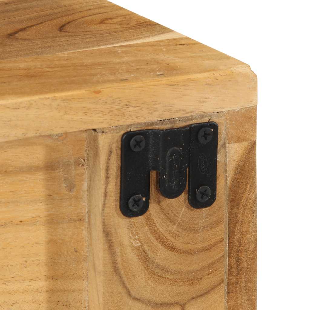 Dulap TV montat pe perete 80x30x19 cm, lemn masiv de acacia GartenMobel Dekor