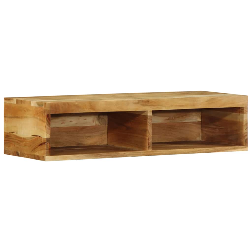 Dulap TV montat pe perete 80x30x19 cm, lemn masiv de acacia GartenMobel Dekor