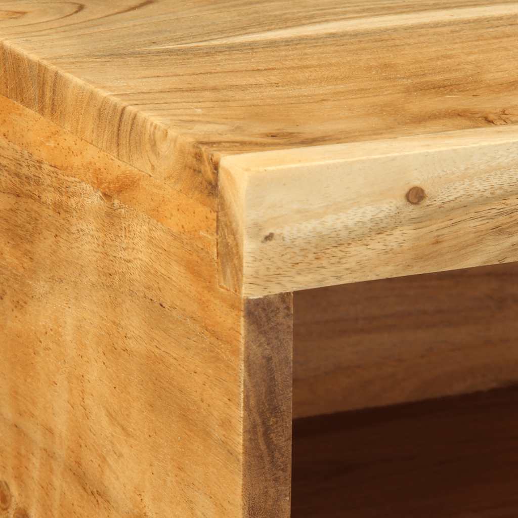 Dulap TV montat pe perete 80x30x19 cm, lemn masiv de acacia GartenMobel Dekor