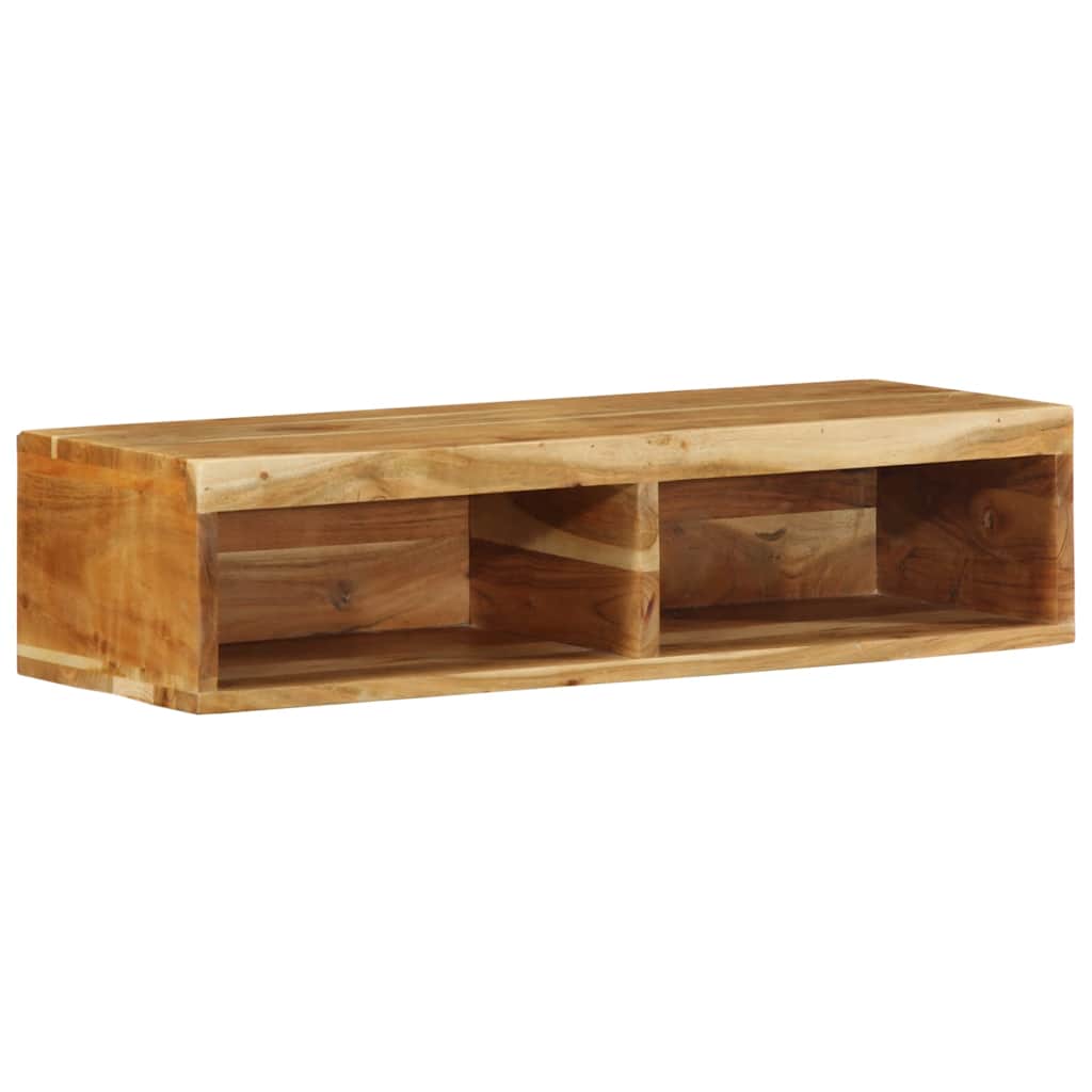 Dulap TV montat pe perete 80x30x19 cm, lemn masiv de acacia GartenMobel Dekor
