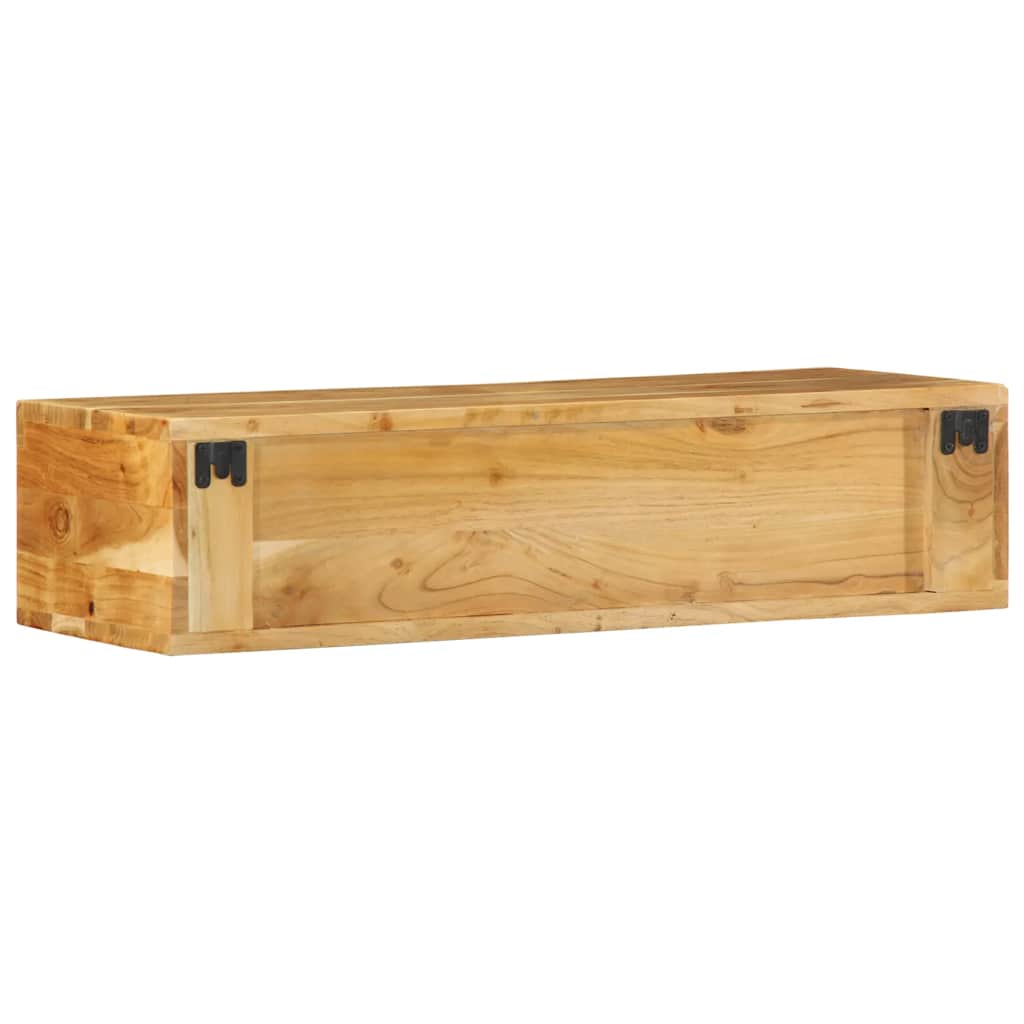 Dulap TV montat pe perete 80x30x19 cm, lemn masiv de acacia GartenMobel Dekor