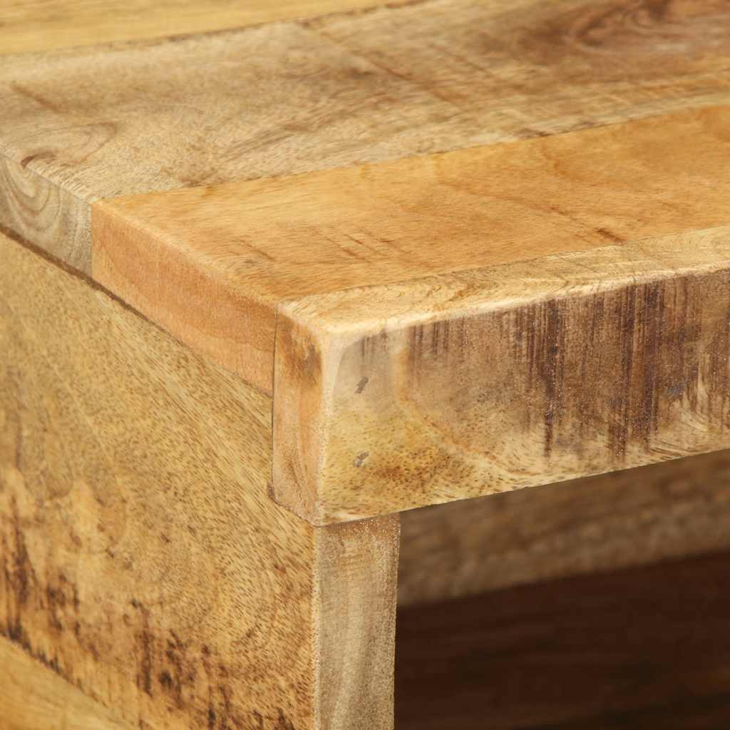 Dulap TV montat pe perete 80x30x19 cm, lemn masiv de mango brut GartenMobel Dekor