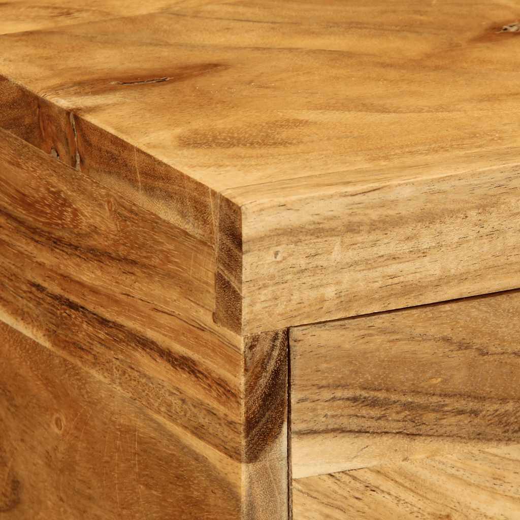 Dulap TV montat pe perete 80x30x19 cm, lemn masiv reciclat GartenMobel Dekor