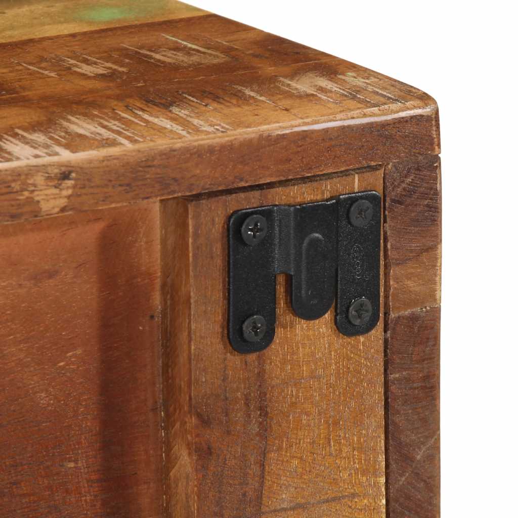 Dulap TV montat pe perete 80x30x19 cm, lemn masiv reciclat GartenMobel Dekor