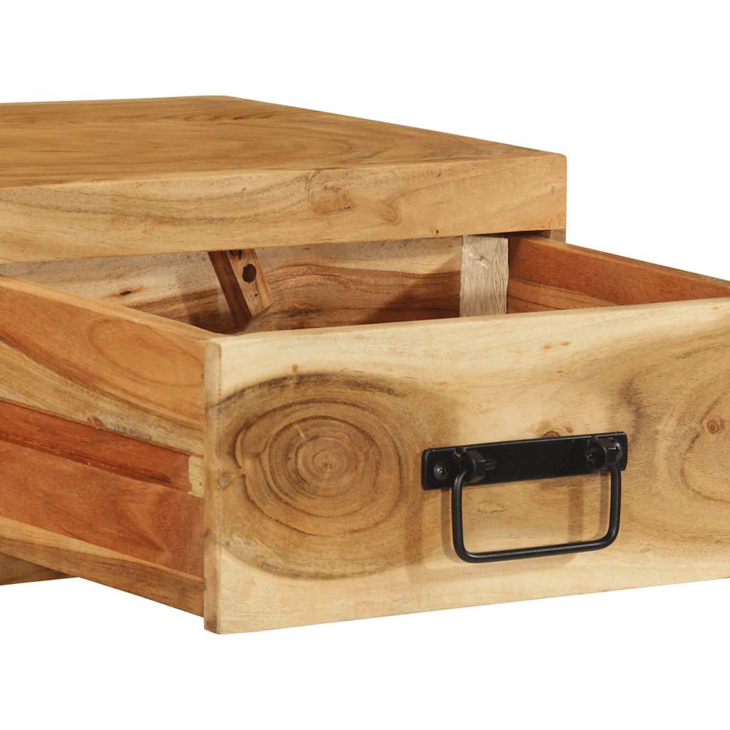 Dulap TV montat pe perete 80x30x19 cm, lemn masiv reciclat GartenMobel Dekor