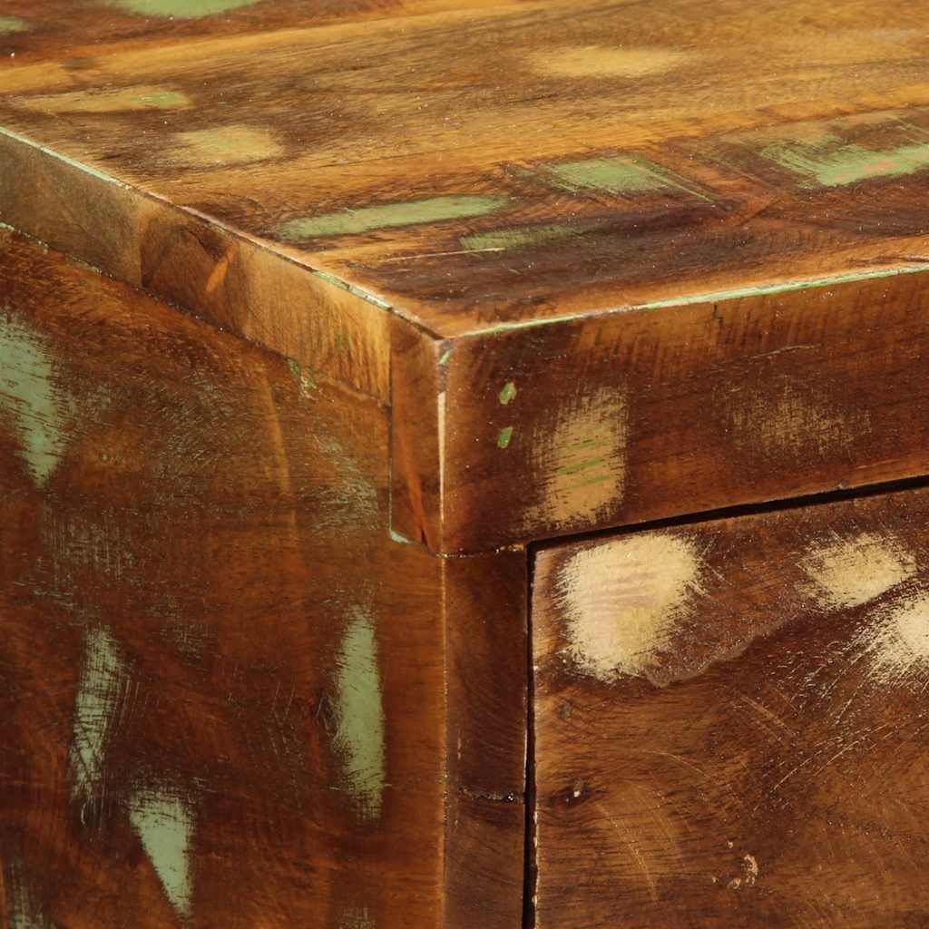 Dulap TV montat pe perete 80x30x19 cm, lemn masiv reciclat GartenMobel Dekor