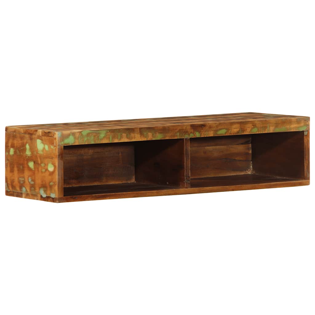 Dulap TV montat pe perete 80x30x19 cm, lemn masiv reciclat GartenMobel Dekor