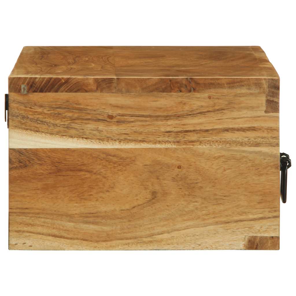 Dulap TV montat pe perete 80x30x19 cm, lemn masiv reciclat GartenMobel Dekor