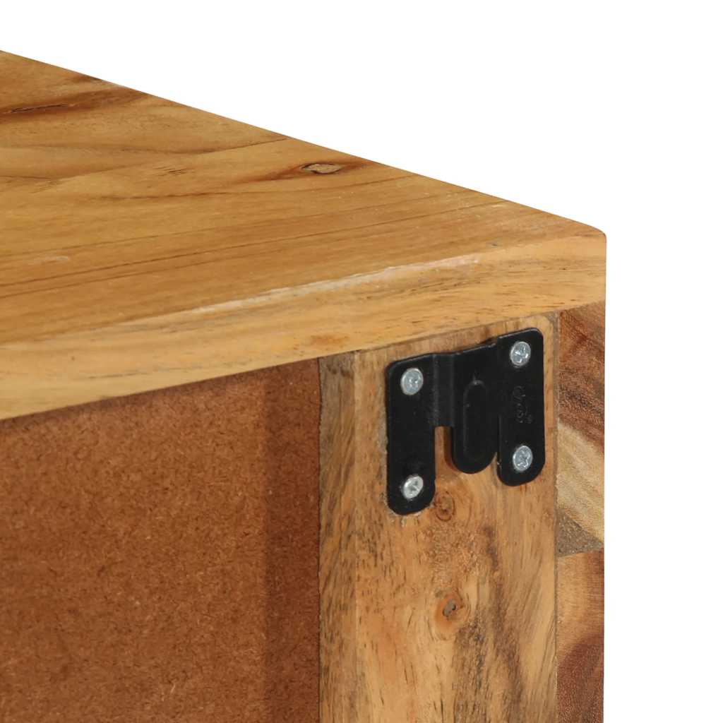 Dulap TV montat pe perete 80x30x19 cm, lemn masiv reciclat GartenMobel Dekor