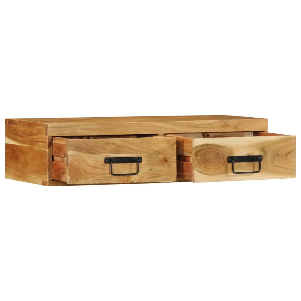 Dulap TV montat pe perete 80x30x19 cm, lemn masiv reciclat GartenMobel Dekor