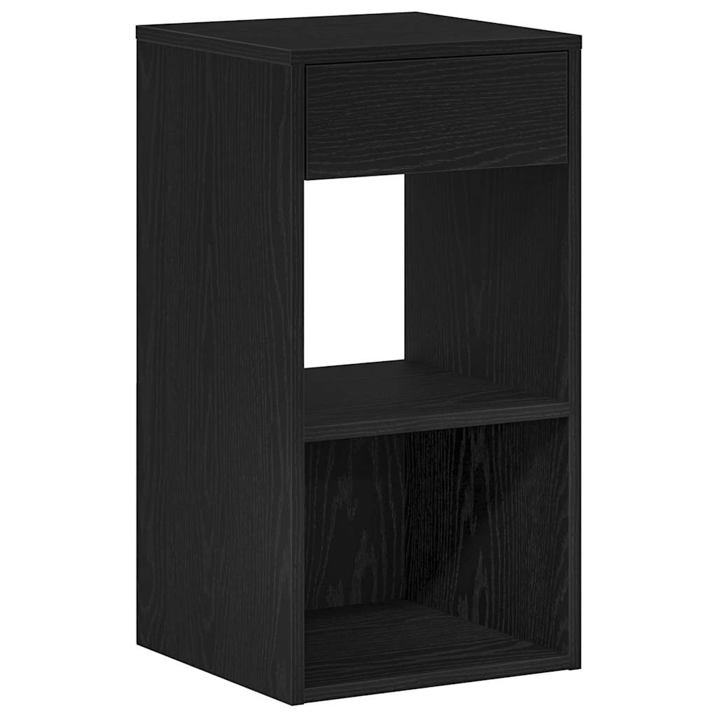 Noptiera cu sertar stejar negru 35x34x66,5 cm GartenMobel Dekor