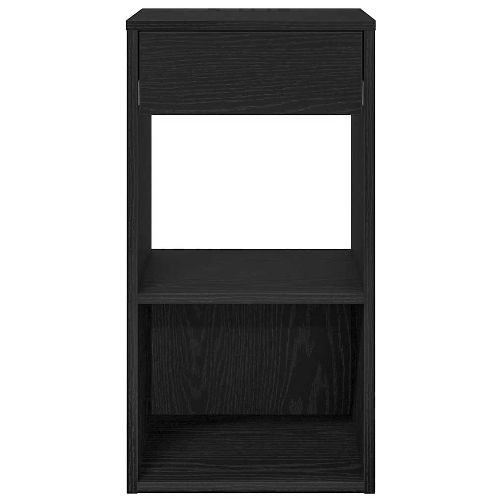Noptiera cu sertar stejar negru 35x34x66,5 cm GartenMobel Dekor
