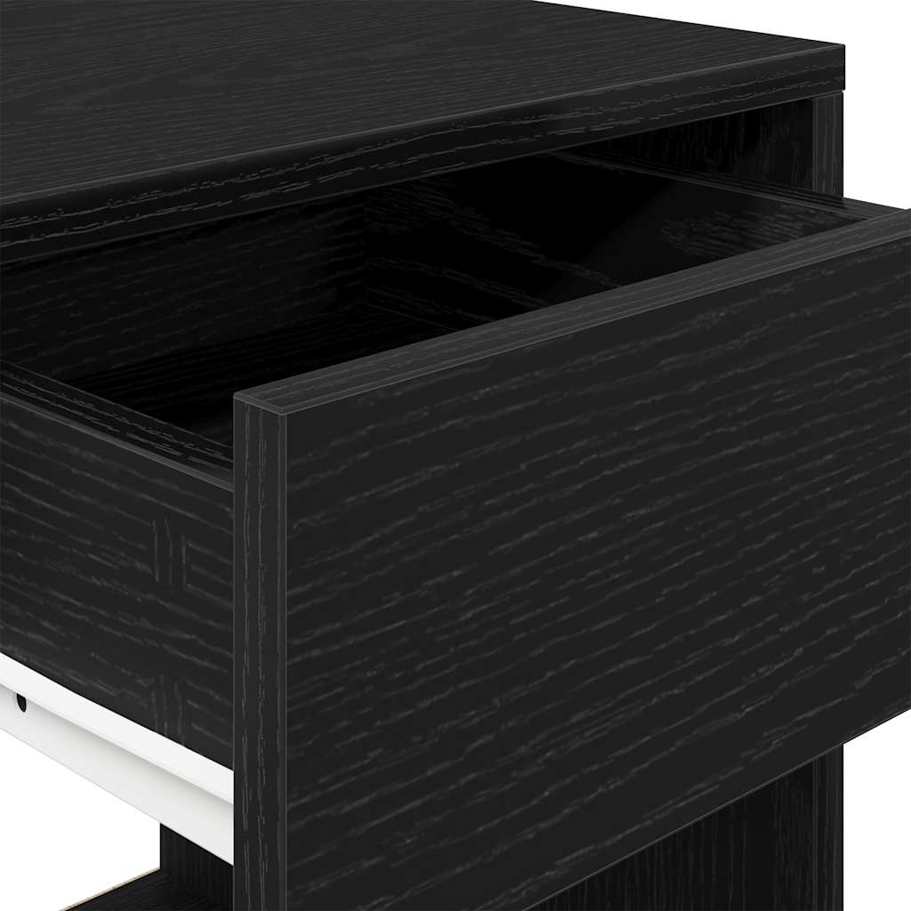 Noptiera cu sertar stejar negru 35x34x66,5 cm GartenMobel Dekor