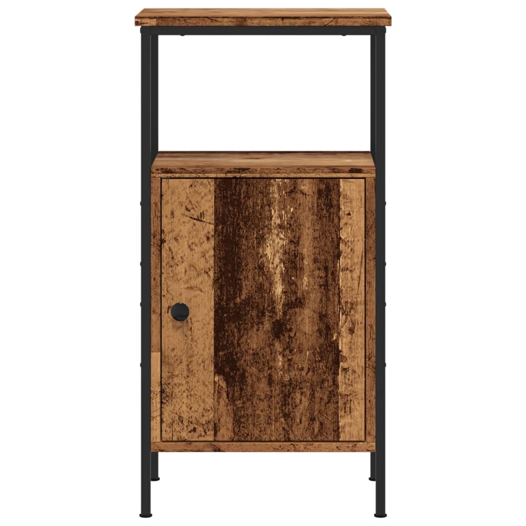 Noptiere, 2 buc, lemn învechit, 41x31x80 cm, lemn prelucrat GartenMobel Dekor