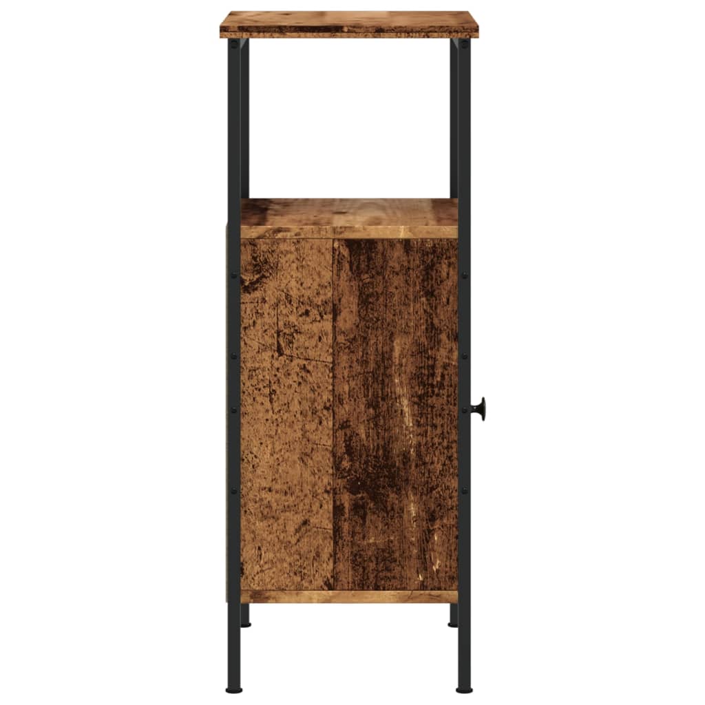 Noptiere, 2 buc, lemn învechit, 41x31x80 cm, lemn prelucrat GartenMobel Dekor