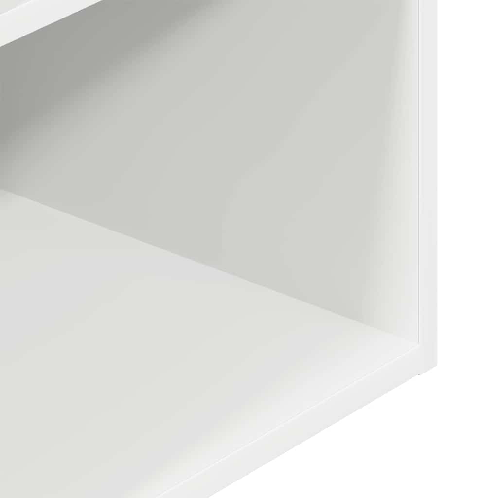 Noptiere cu sertar 2 buc Alb 35x34x66,5 cm GartenMobel Dekor