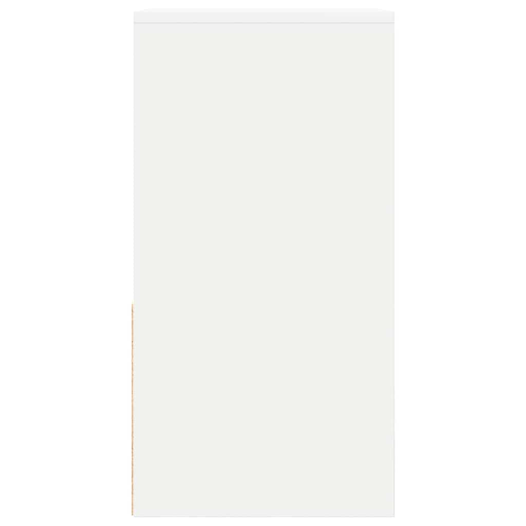 Noptiere cu sertar 2 buc Alb 35x34x66,5 cm GartenMobel Dekor