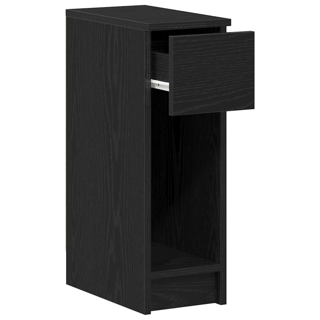 Noptiere cu sertar 2 buc stejar negru 20x36x60 cm GartenMobel Dekor