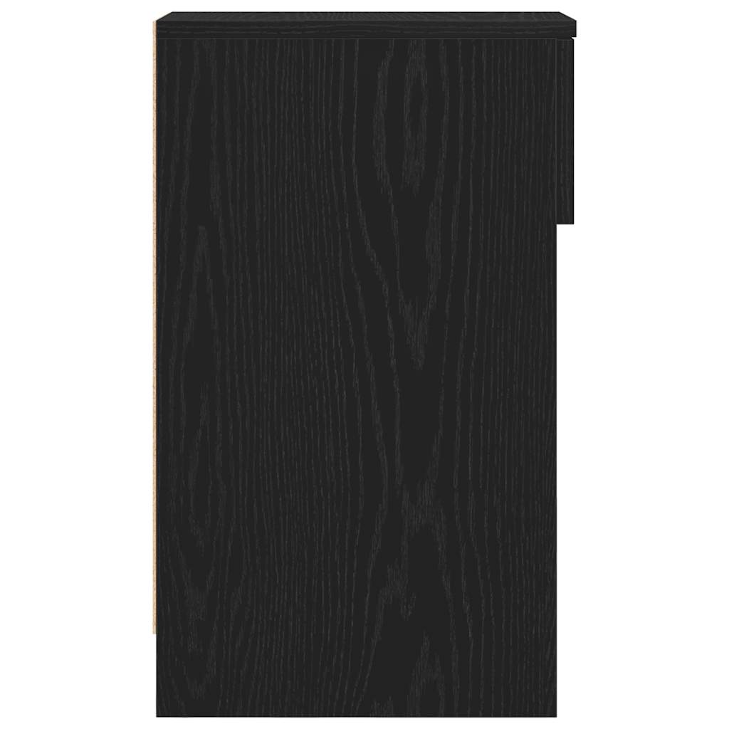 Noptiere cu sertar 2 buc stejar negru 20x36x60 cm GartenMobel Dekor