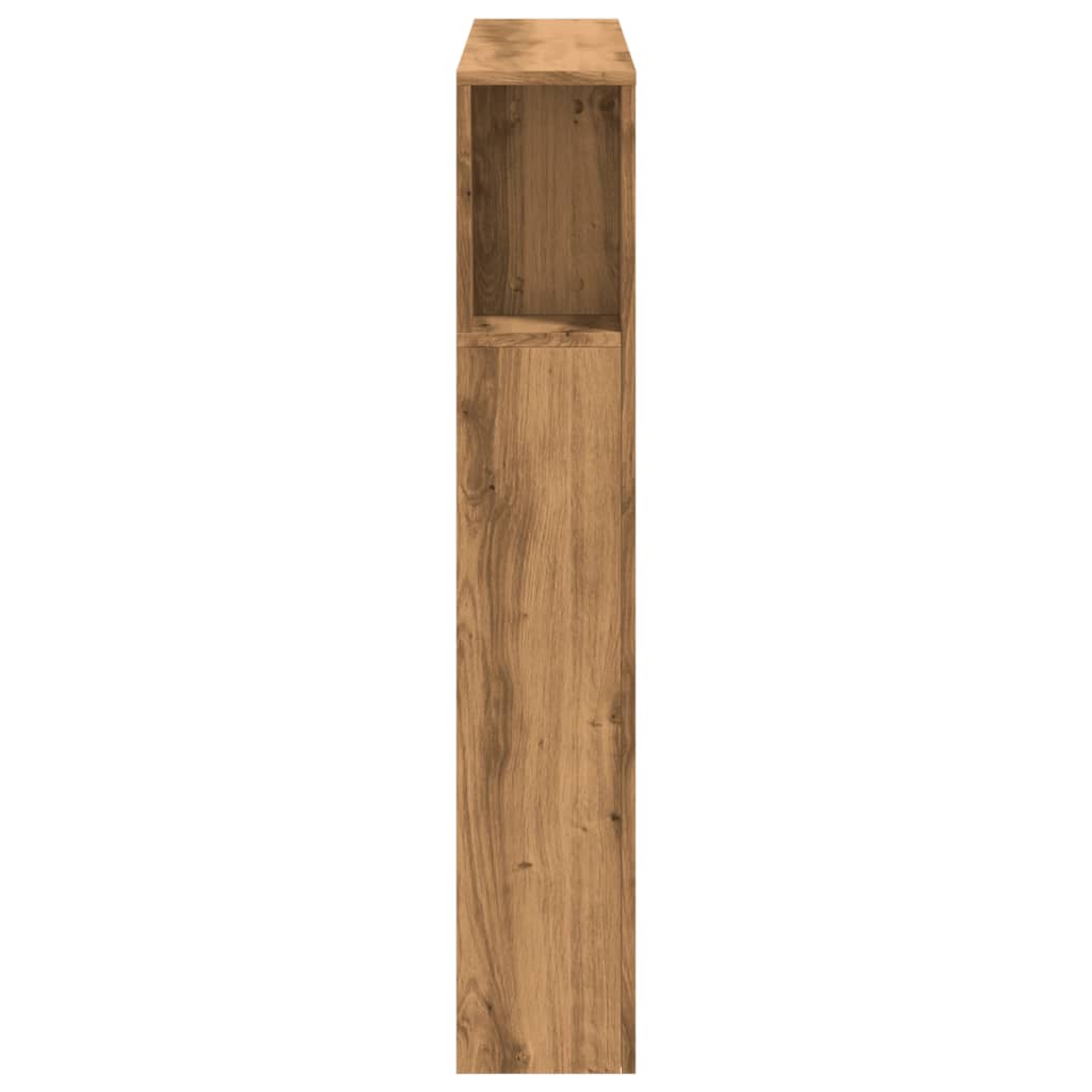 Tăblie de pat cu LED, stejar artizanal, 100x18,5x103,5 cm, lemn GartenMobel Dekor