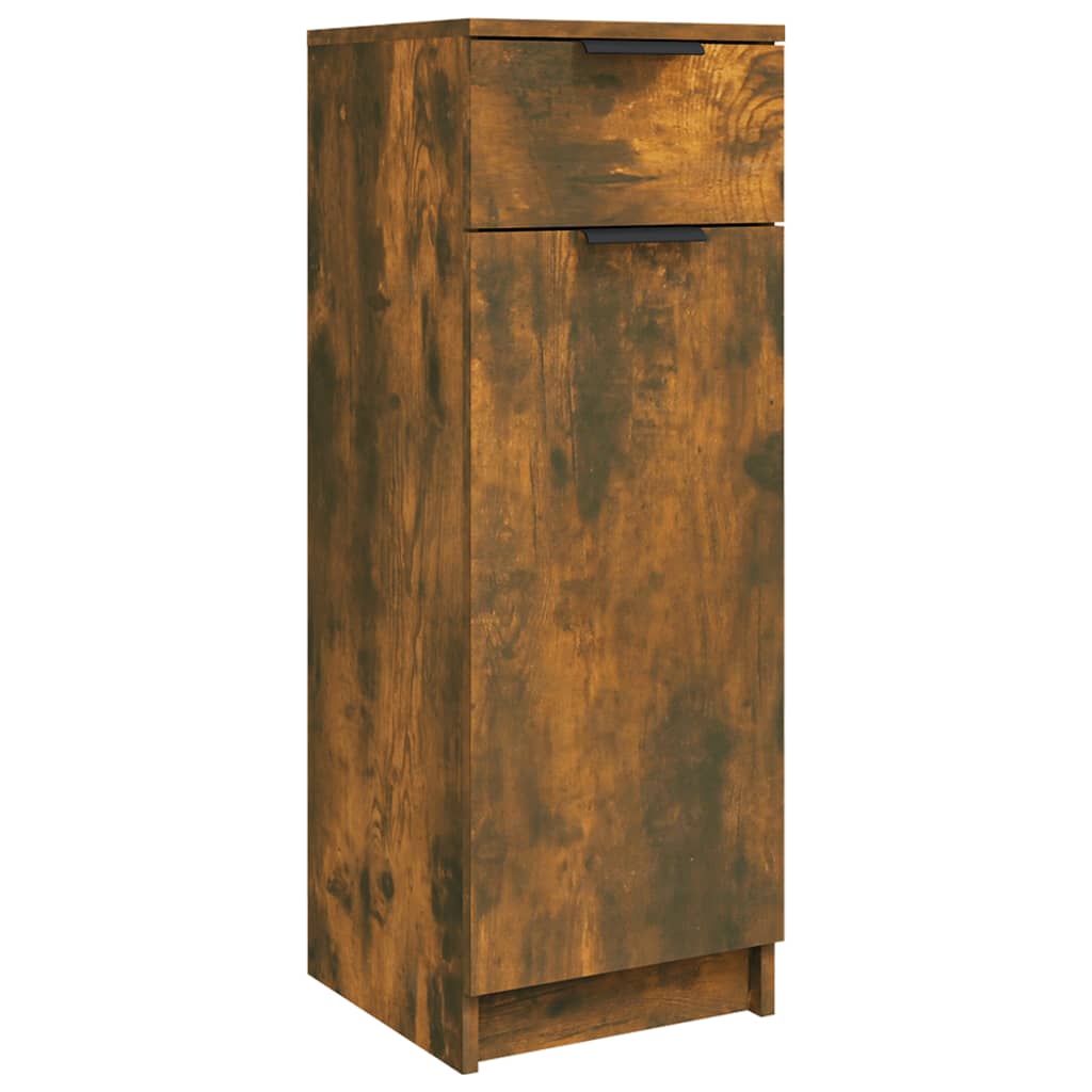 Dulap de baie, stejar fumuriu, 32x34x90 cm, lemn prelucrat GartenMobel Dekor