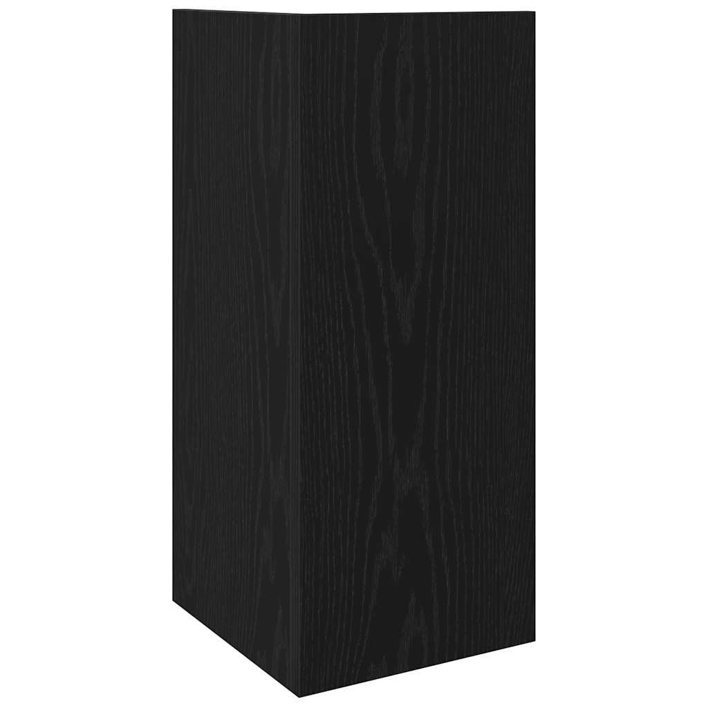 Mese laterale 2 buc cu raft negru 25,5x27x60 cm GartenMobel Dekor