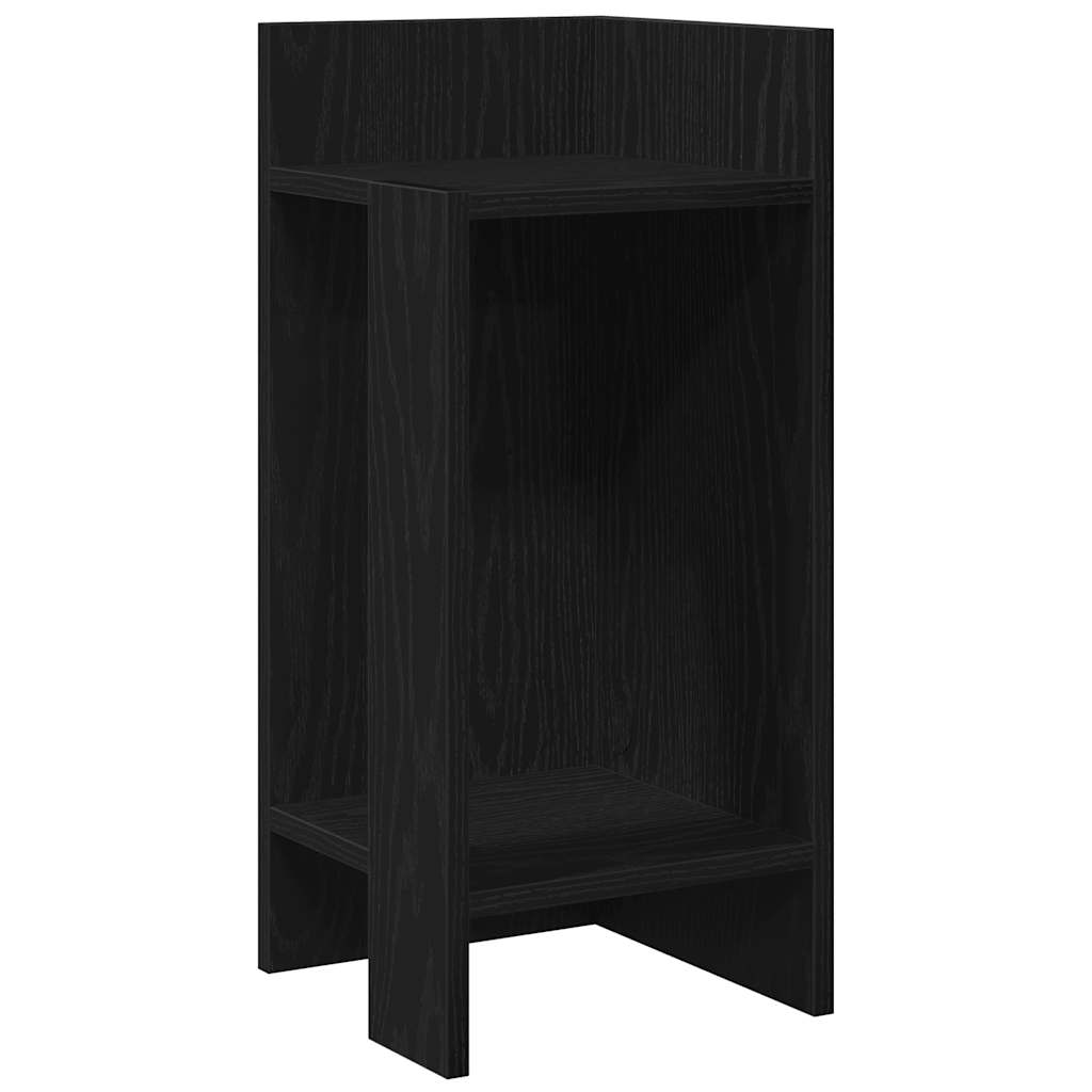 Mese laterale 2 buc cu raft negru 25,5x27x60 cm GartenMobel Dekor