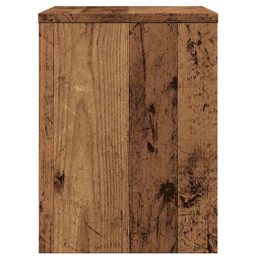 Noptiere, 2 buc, lemn învechit, 40x30x40 cm, lemn prelucrat GartenMobel Dekor