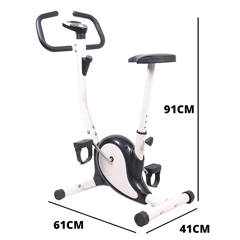 Bicicleta fitness, scaun reglabil pe inaltime, monitor lcd, timp, viteza, distanta, calorii, ghidon ergonomic, maxim 100 kg MultiMark GlobalProd