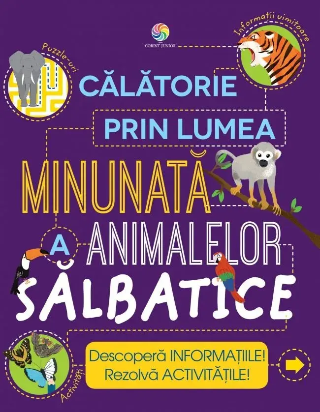 Calatorie in lumea minunata a animalelor salbatice PlayLearn Toys