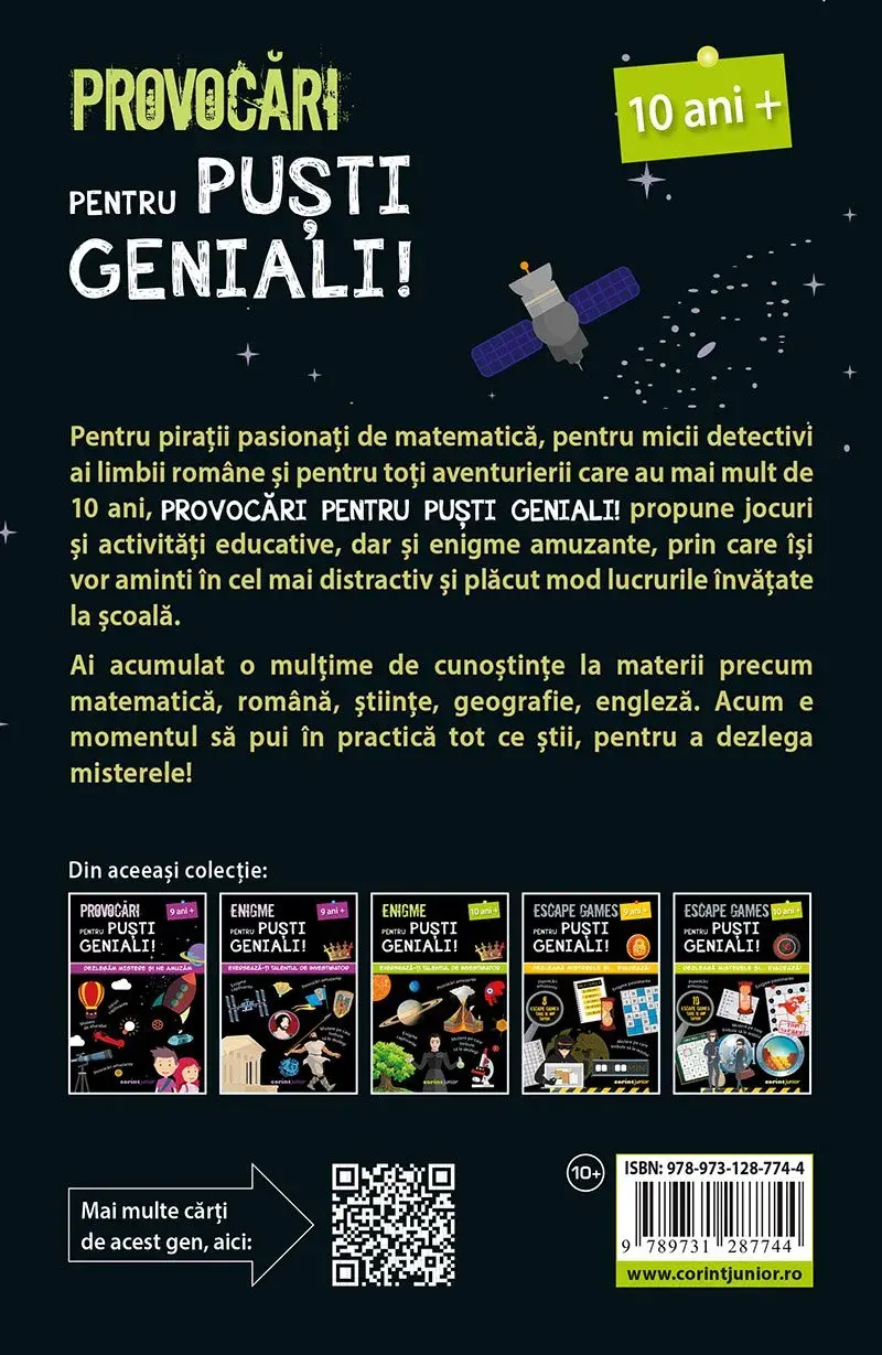 Provocari pentru pusti geniali – 10 ani PlayLearn Toys