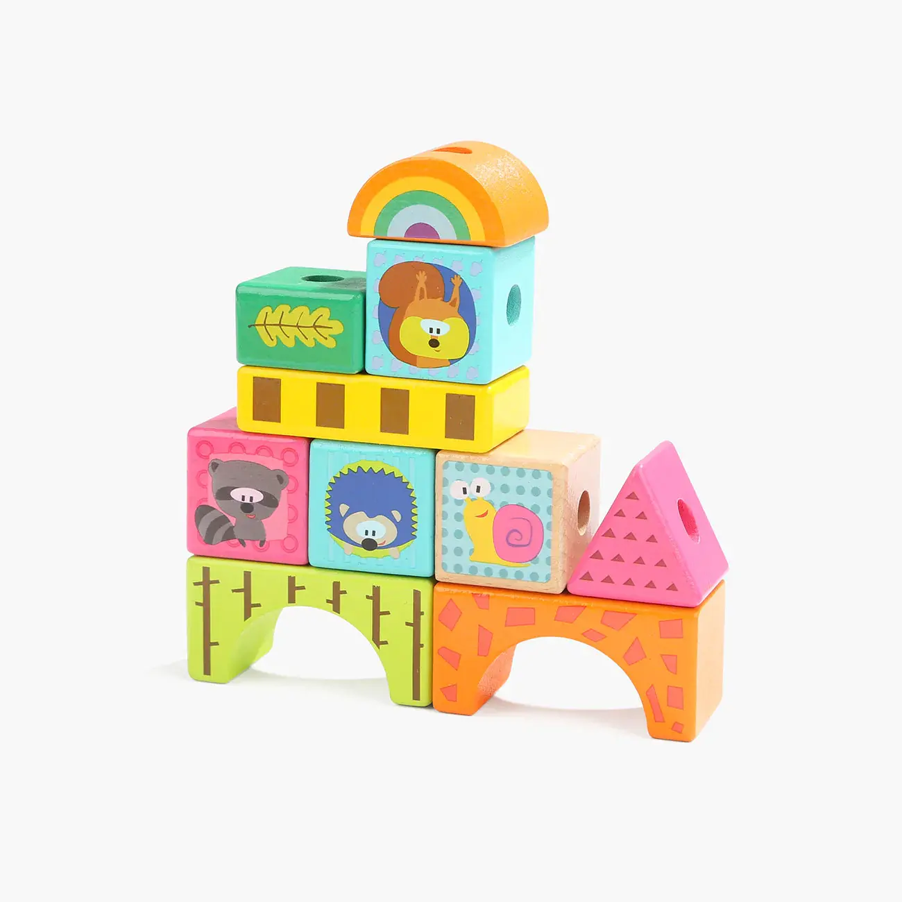 Set de constructie - Animalute din padure PlayLearn Toys