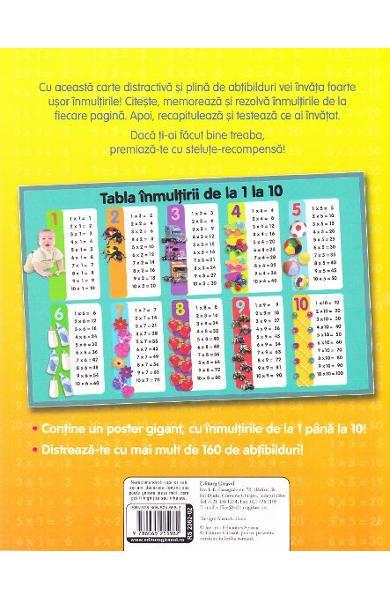 Tabla inmultirii cu abtibilduri PlayLearn Toys