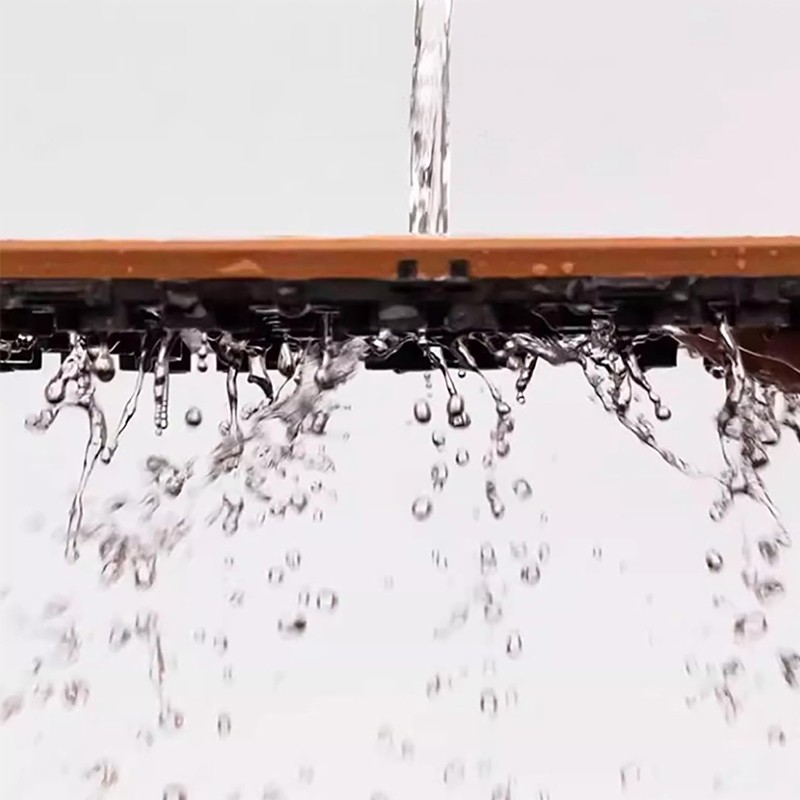 Placa wpc deck terasa, 30x30 cm, grosime 2.2 cm, amenajari exterioare, sistem interconectare, culoare tec, aspect lemn MultiMark GlobalProd