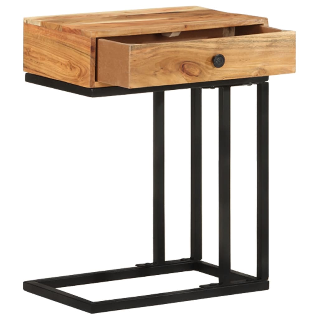 Masă laterală formă U, 45 x 30 x 61 cm, lemn masiv de acacia GartenMobel Dekor