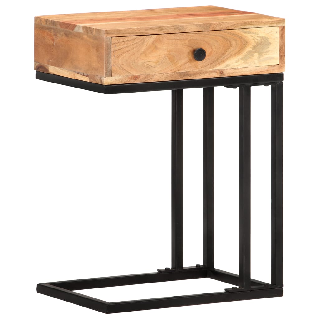 Masă laterală formă U, 45 x 30 x 61 cm, lemn masiv de acacia GartenMobel Dekor