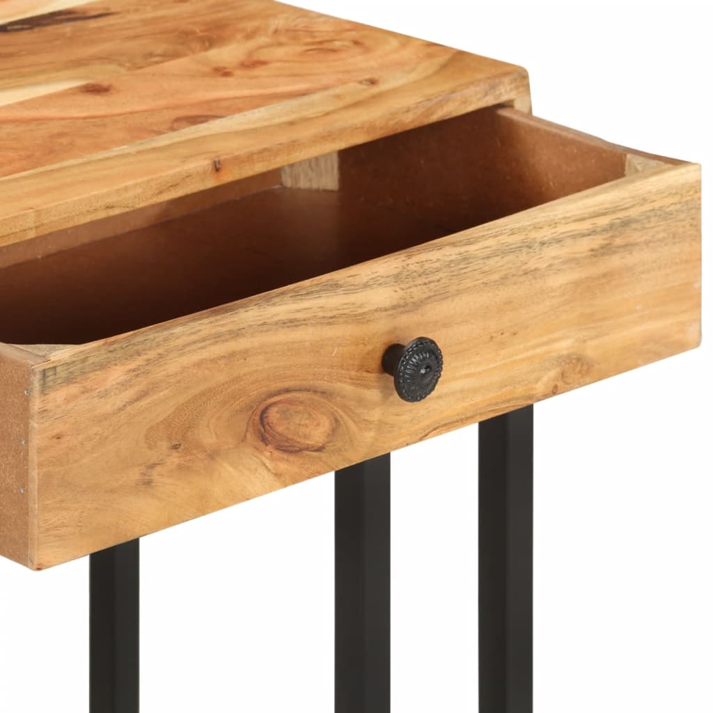 Masă laterală formă U, 45 x 30 x 61 cm, lemn masiv de acacia GartenMobel Dekor